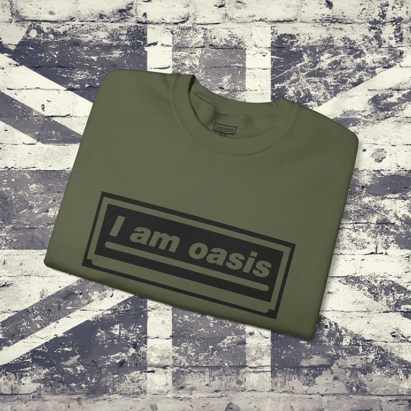 'I AM OASIS' Classic Crew Neck Sweatshirt with OG Logo Set (Brand Colour options)