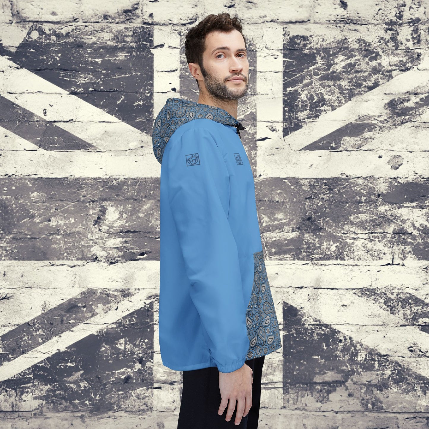 'I AM OASIS' Waterproof Lightweight Hooded Jacket with contrasting Paisley and OG Logo Set. All Brand Colours.