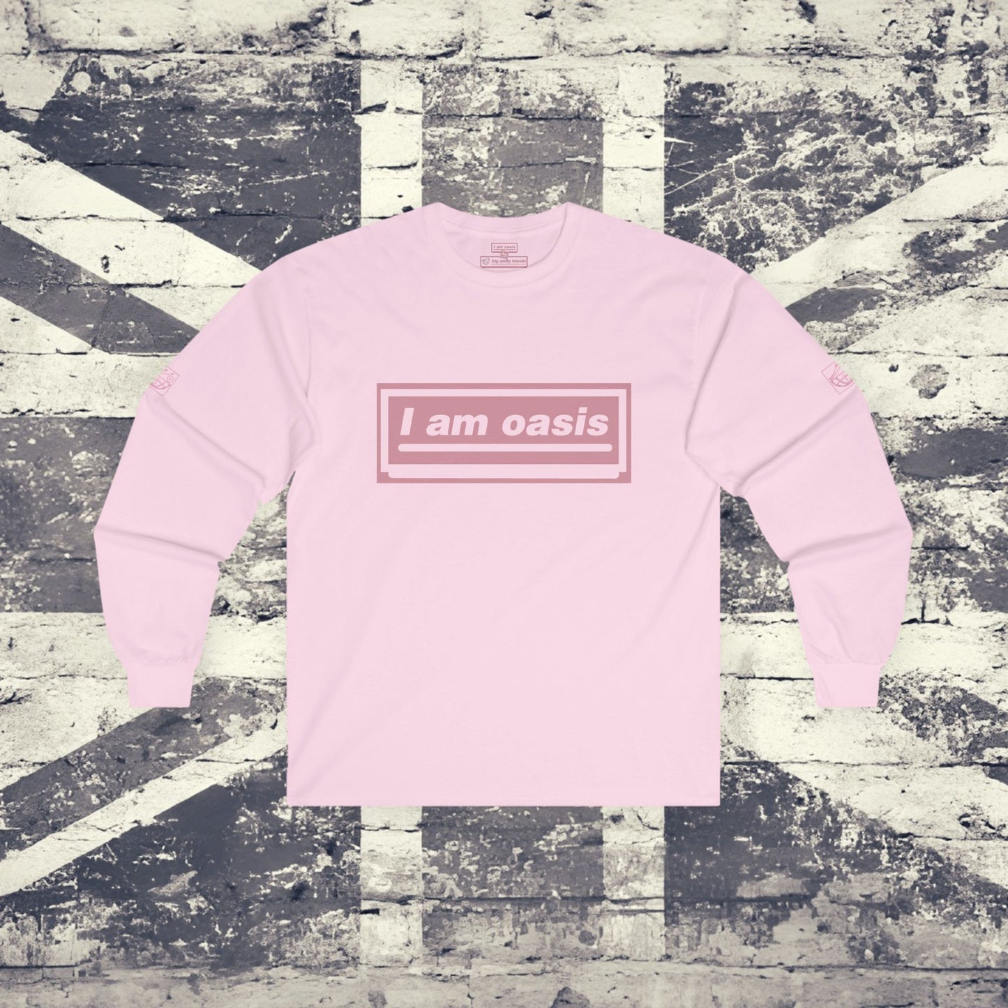 'I AM OASIS' Long Sleeved Classic T-shirt with Brand Colour matched OG LOGO SET