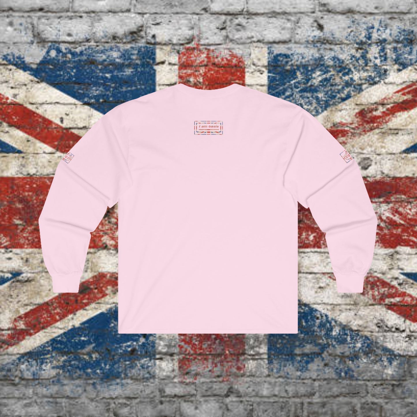 'I AM OASIS' Long Sleeve T-shirt with Special Edition UNION JACK OG Logo Set (in Brand Colours)