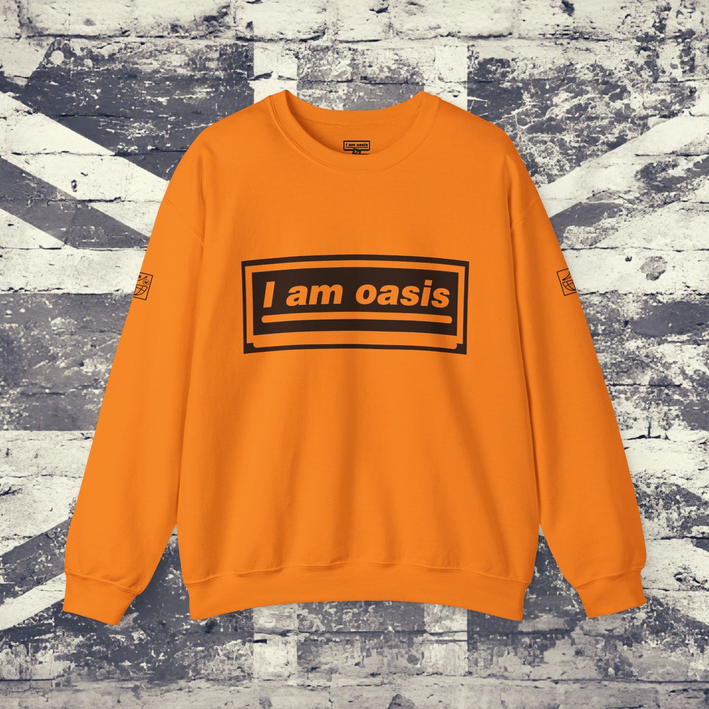'I AM OASIS' Classic Crew Neck Sweatshirt with OG Logo Set (Brand Colour options)