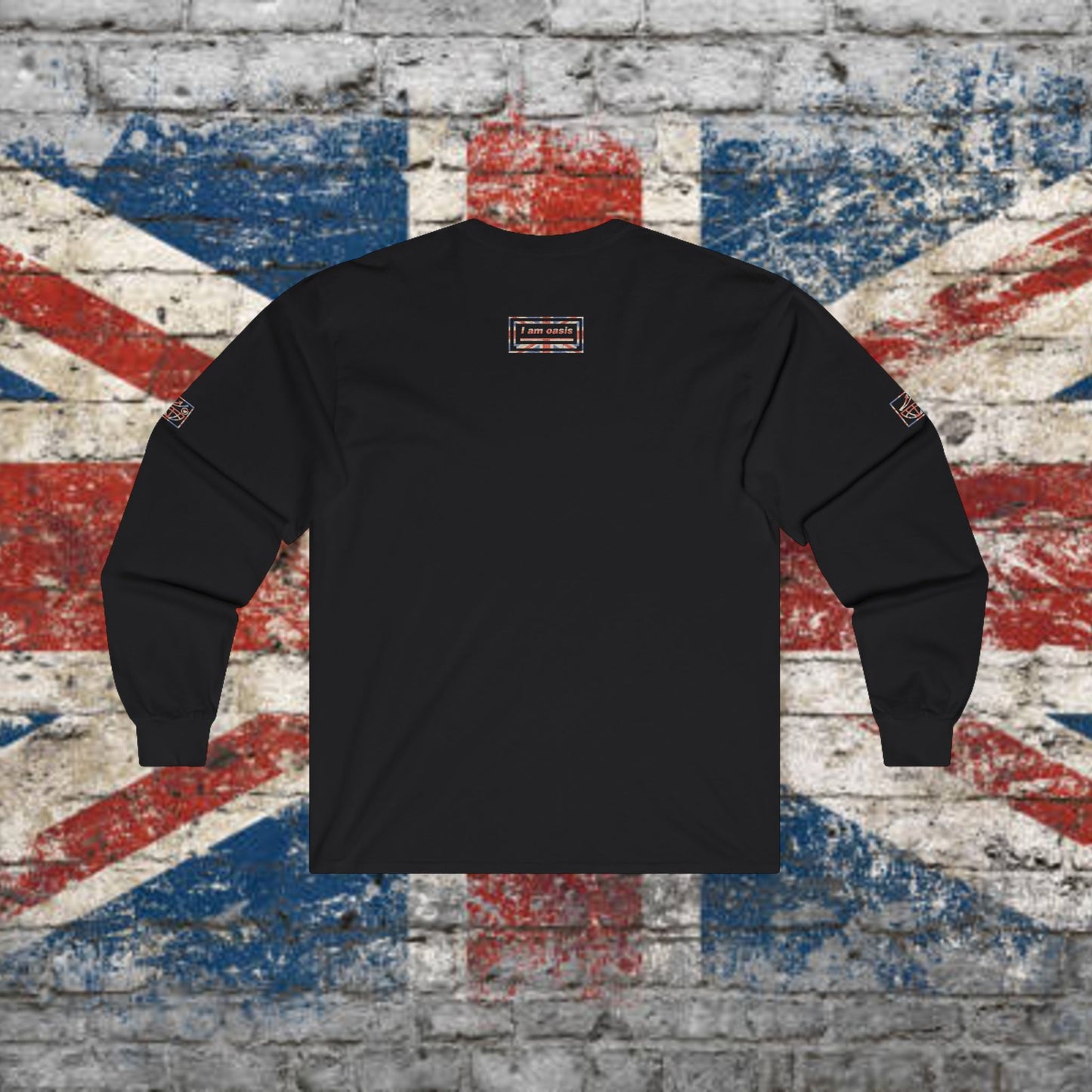 'I AM OASIS' Long Sleeve T-shirt with Special Edition UNION JACK OG Logo Set (in Brand Colours)