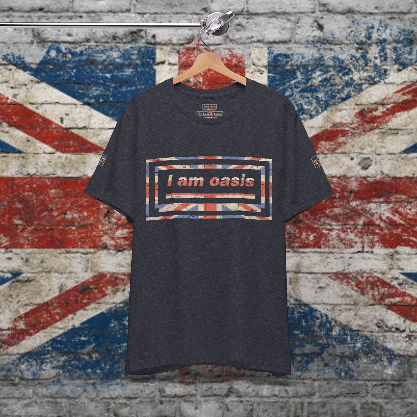 'I AM OASIS' Classic T-Shirt with Special Edition UNION JACK OG Logo Set