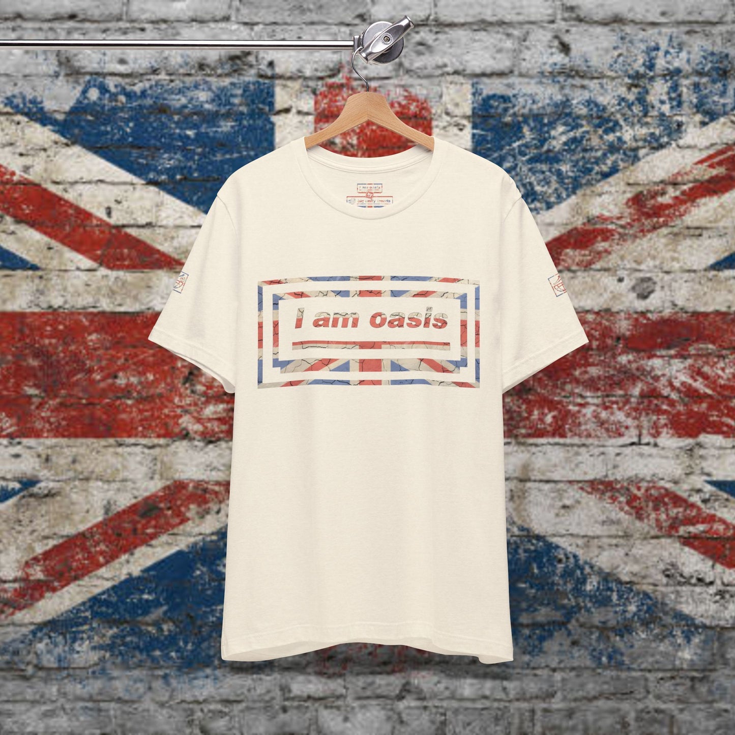 'I AM OASIS' Classic T-Shirt with Special Edition UNION JACK OG Logo Set