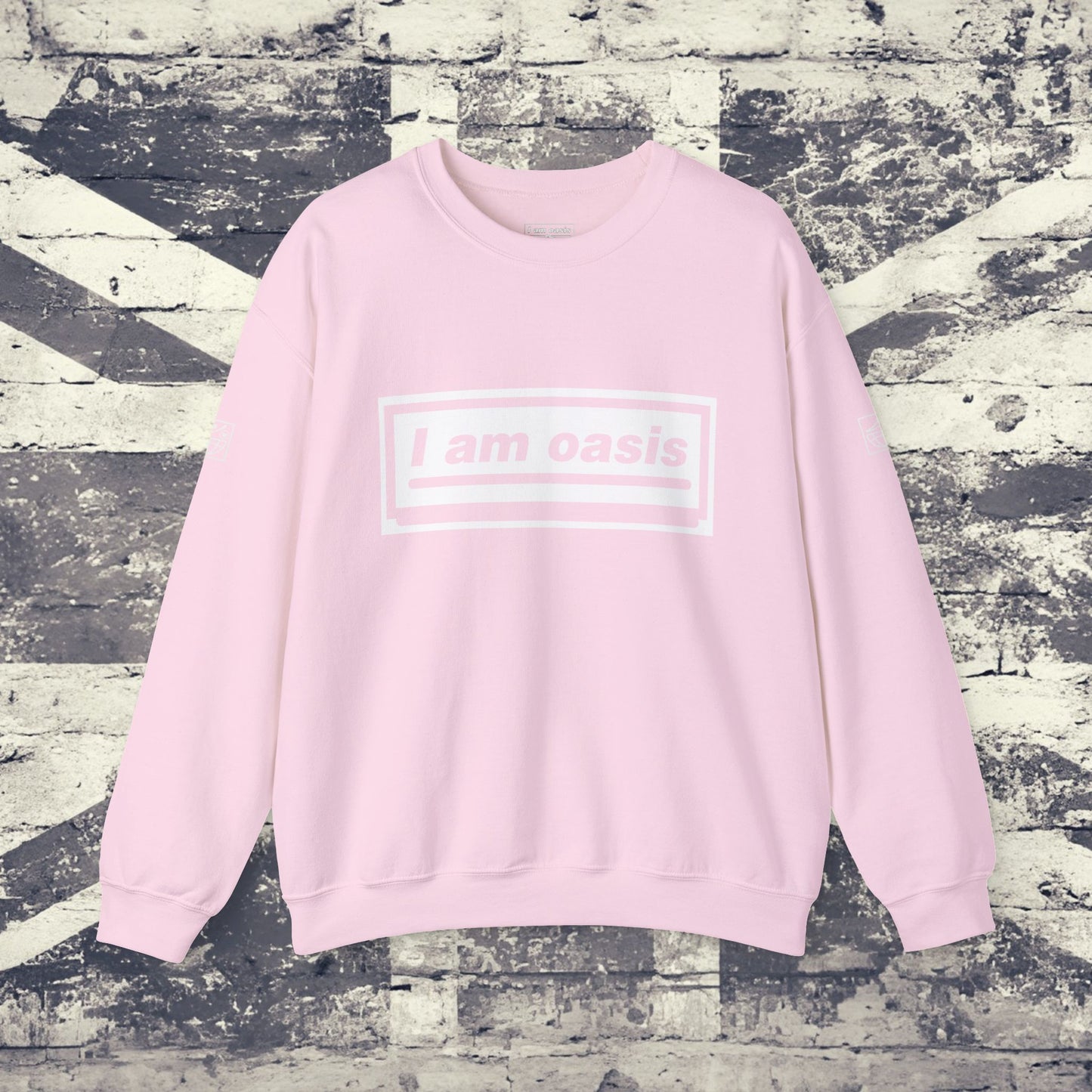 'I AM OASIS' Classic Crew Neck Sweatshirt with OG Logo Set (Brand Colour options)