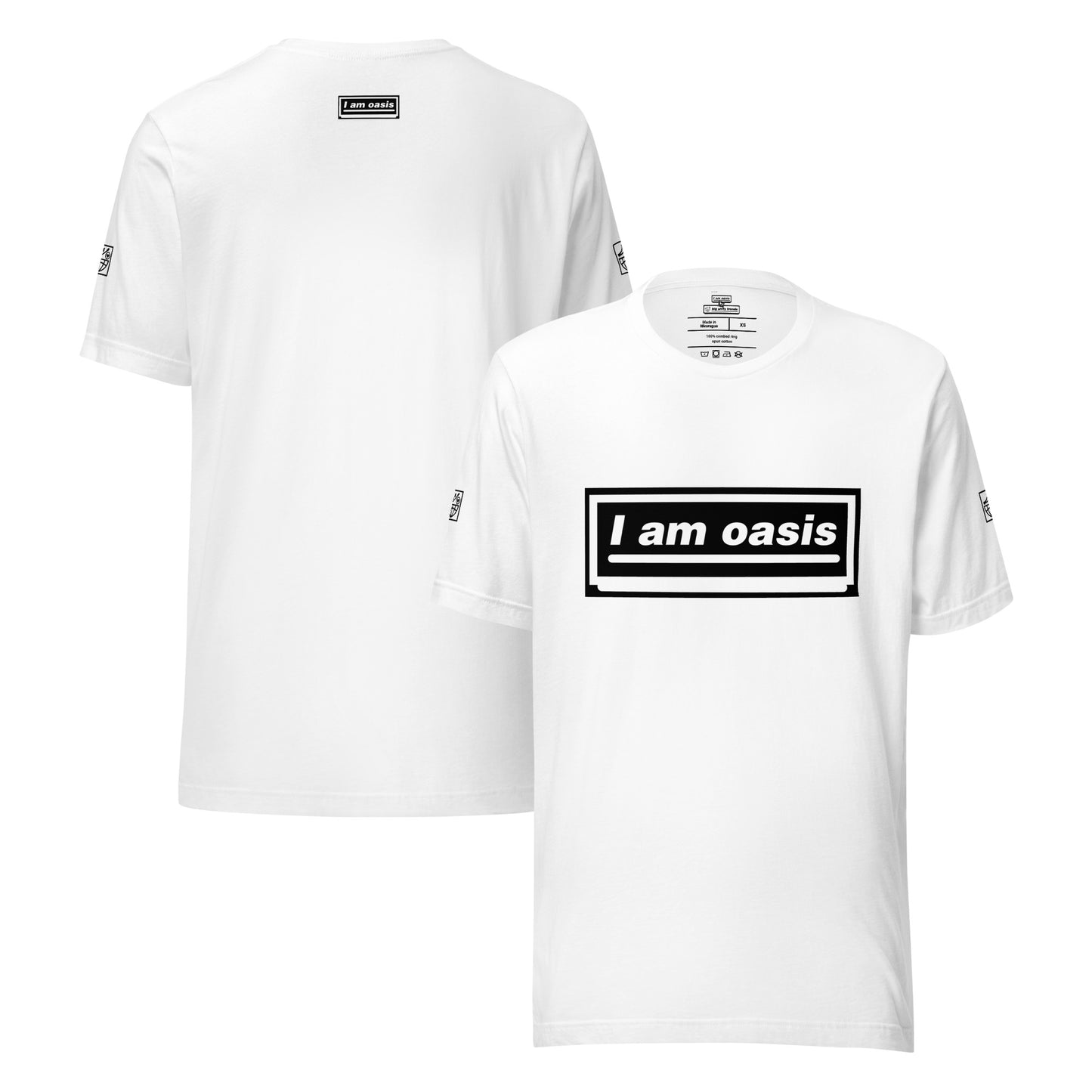 'I AM OASIS' Classic T-Shirt with Colour Matching OG Logo Set (9 Brand Colours)