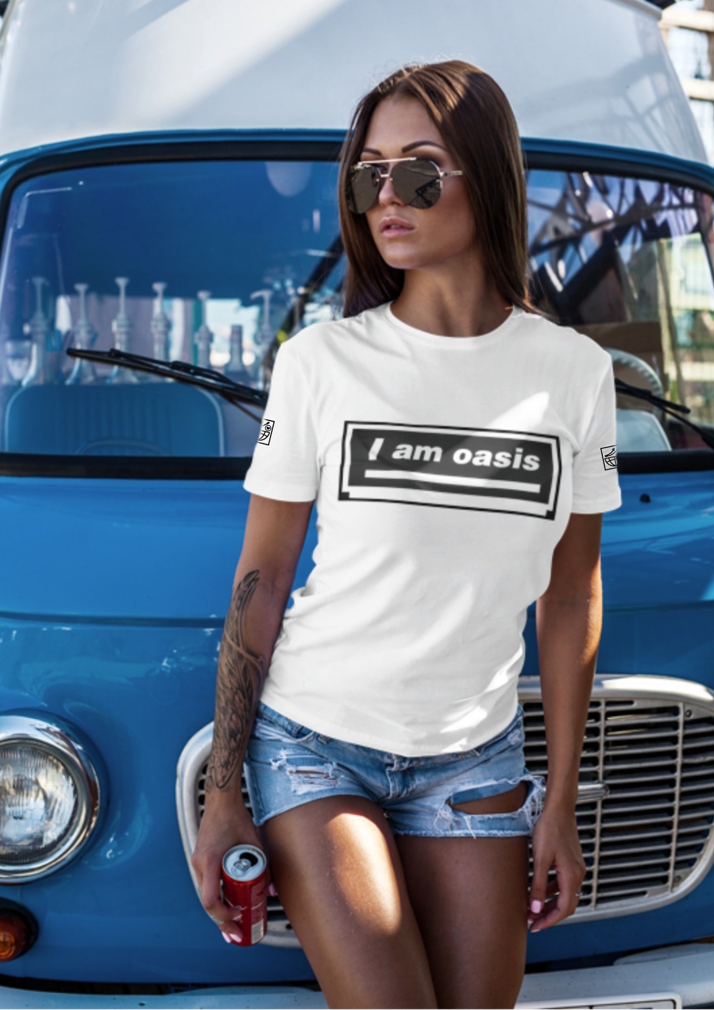 'I AM OASIS' Classic T-Shirt with Colour Matching OG Logo Set (9 Brand Colours)