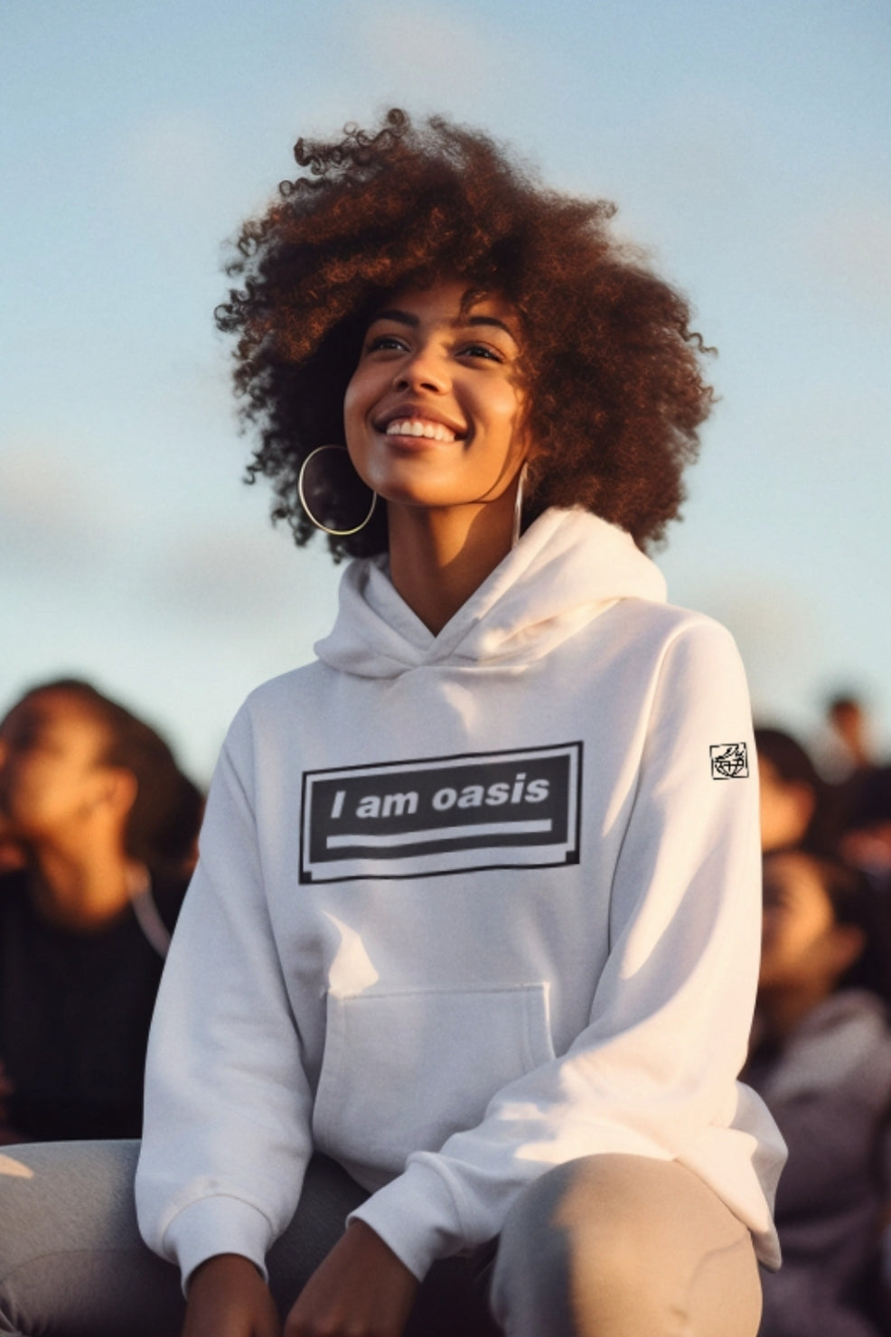 'I AM OASIS' Classic Hoody with OG Logo Set (Brand Colours)