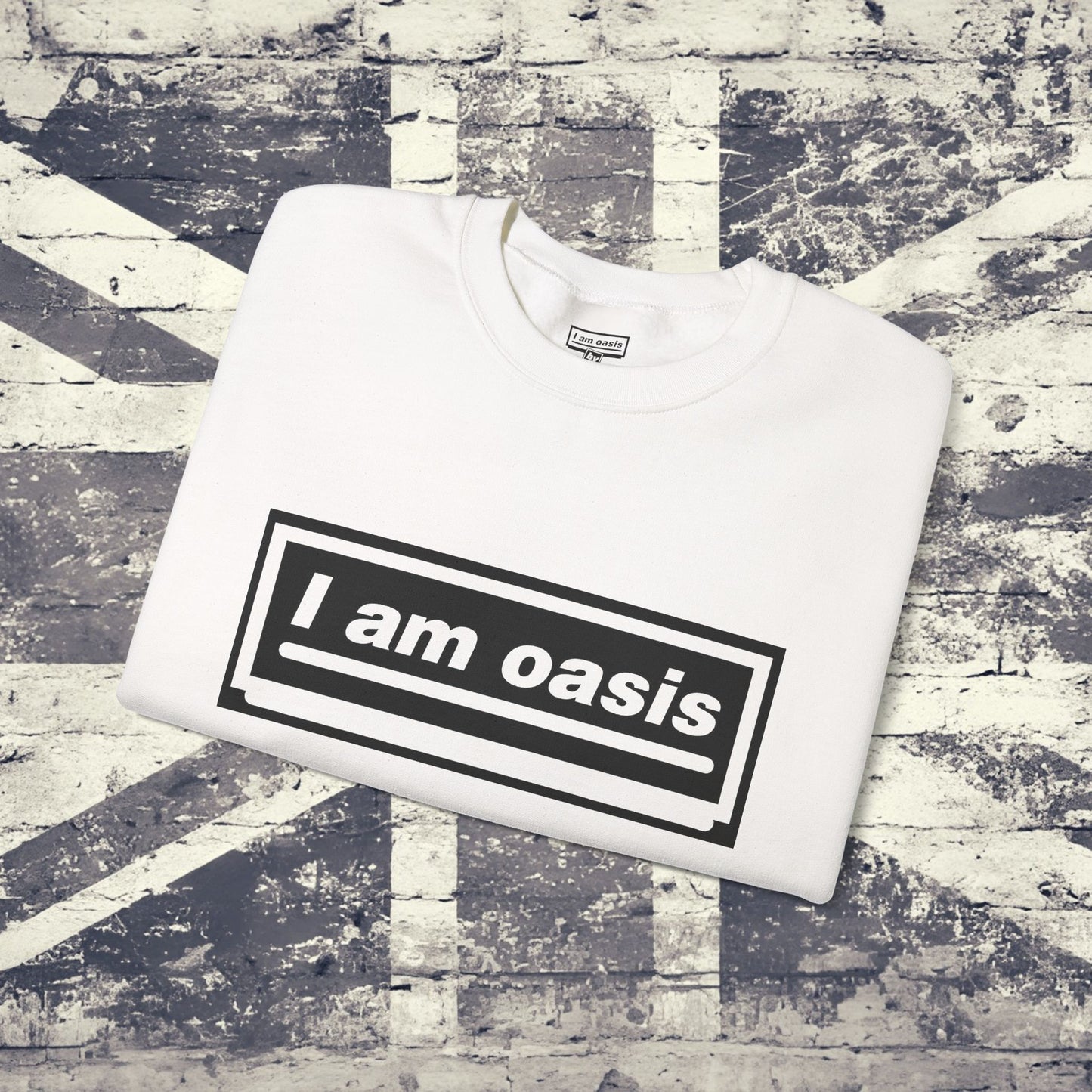 'I AM OASIS' Classic Crew Neck Sweatshirt with OG Logo Set (Brand Colour options)