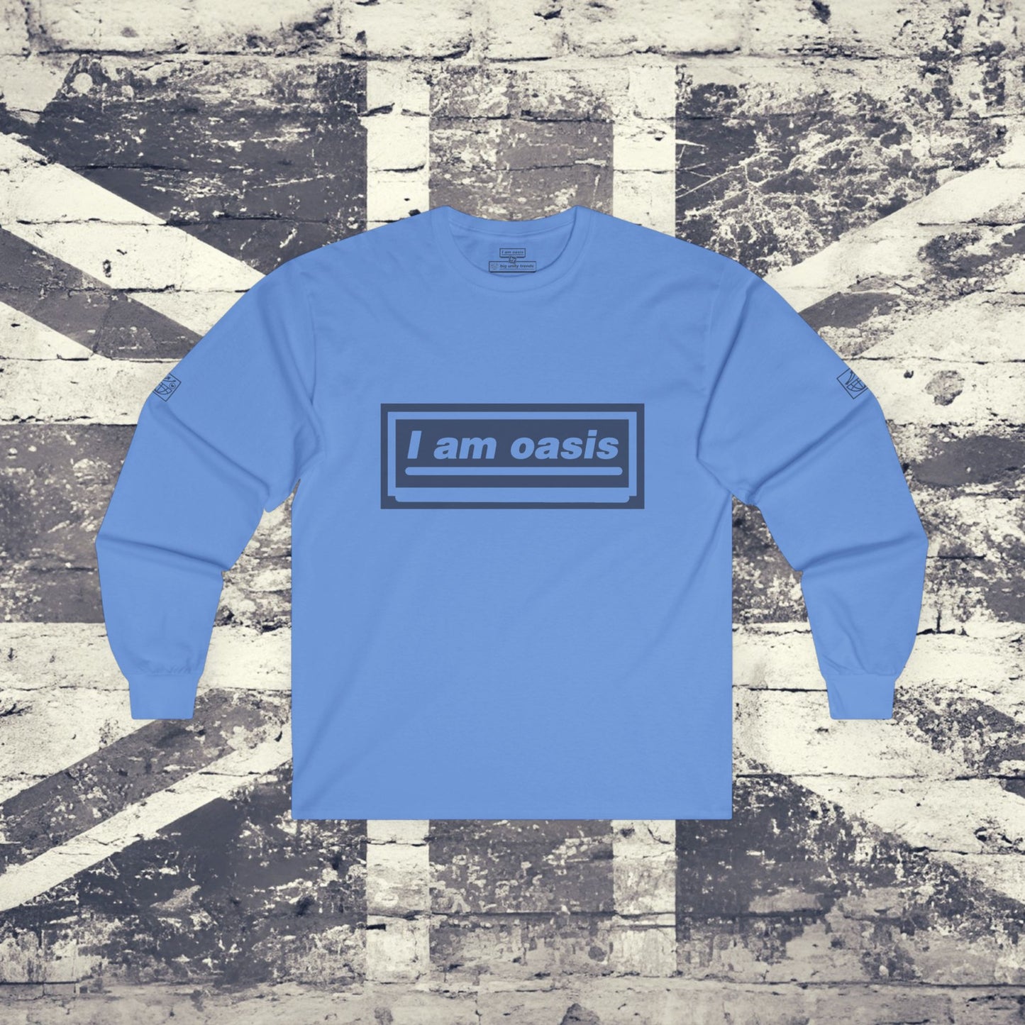 'I AM OASIS' Long Sleeved Classic T-shirt with Brand Colour matched OG LOGO SET