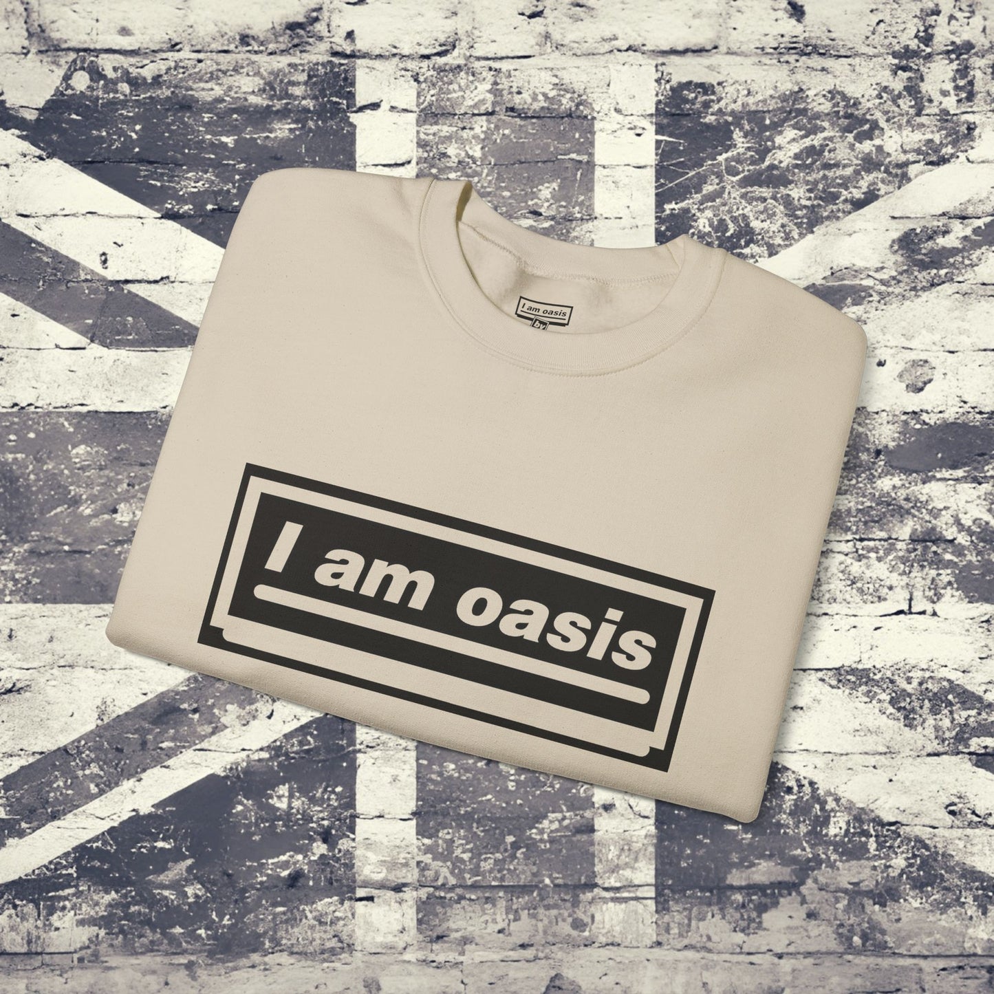 'I AM OASIS' Classic Crew Neck Sweatshirt with OG Logo Set (Brand Colour options)