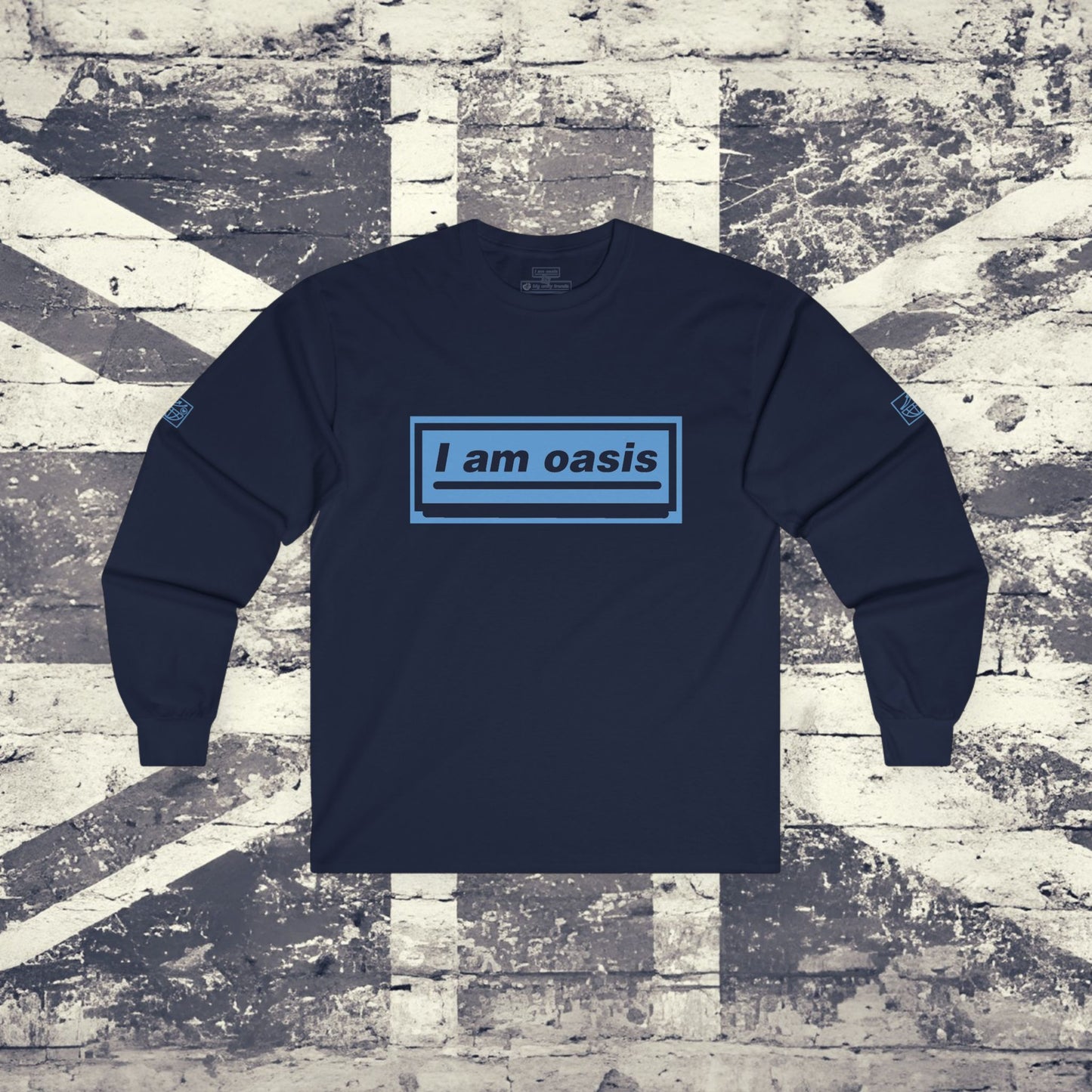 'I AM OASIS' Long Sleeved Classic T-shirt with Brand Colour matched OG LOGO SET