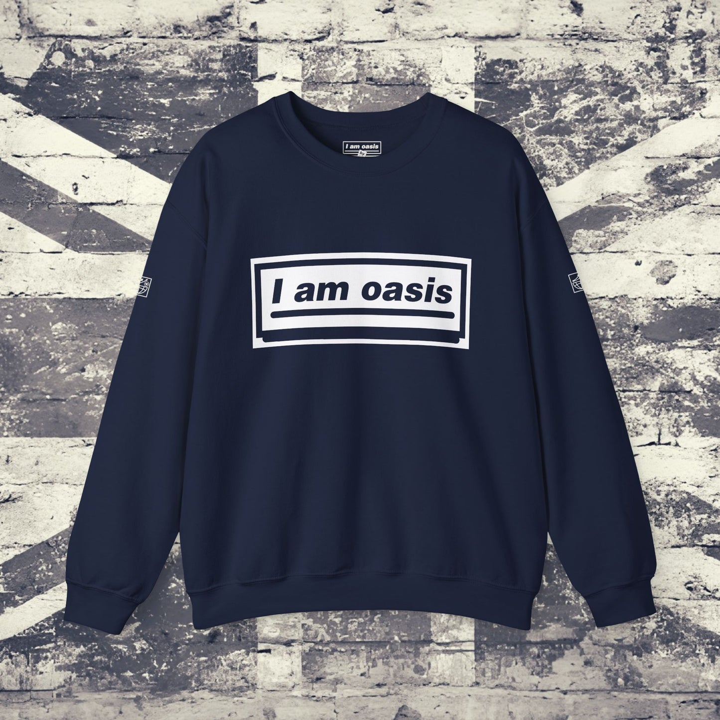 'I AM OASIS' Classic Crew Neck Sweatshirt with OG Logo Set (Brand Colour options)