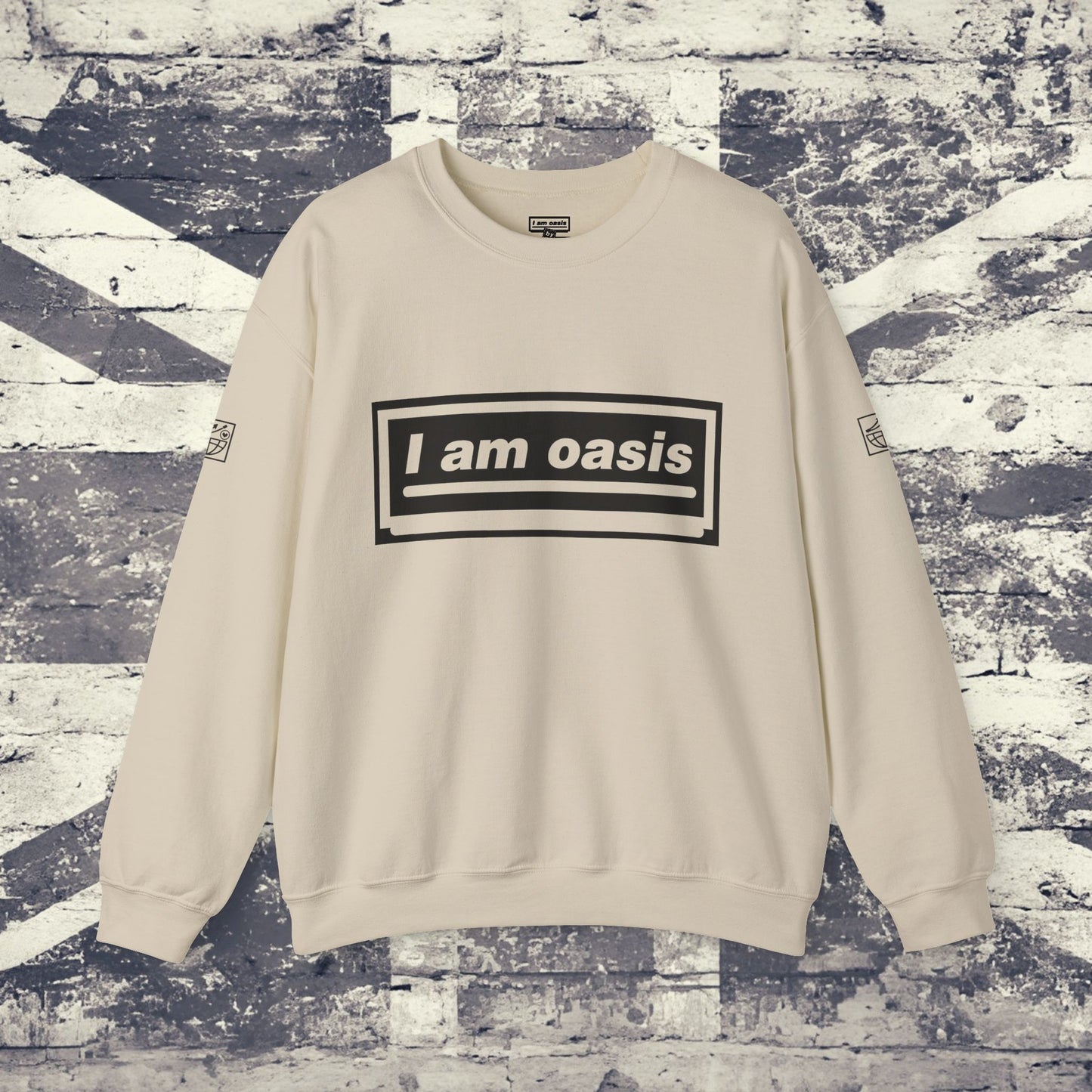 'I AM OASIS' Classic Crew Neck Sweatshirt with OG Logo Set (Brand Colour options)