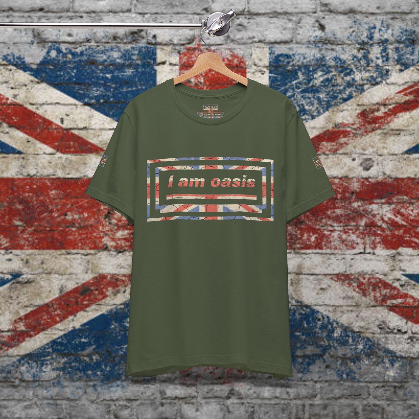 'I AM OASIS' Classic T-Shirt with Special Edition UNION JACK OG Logo Set