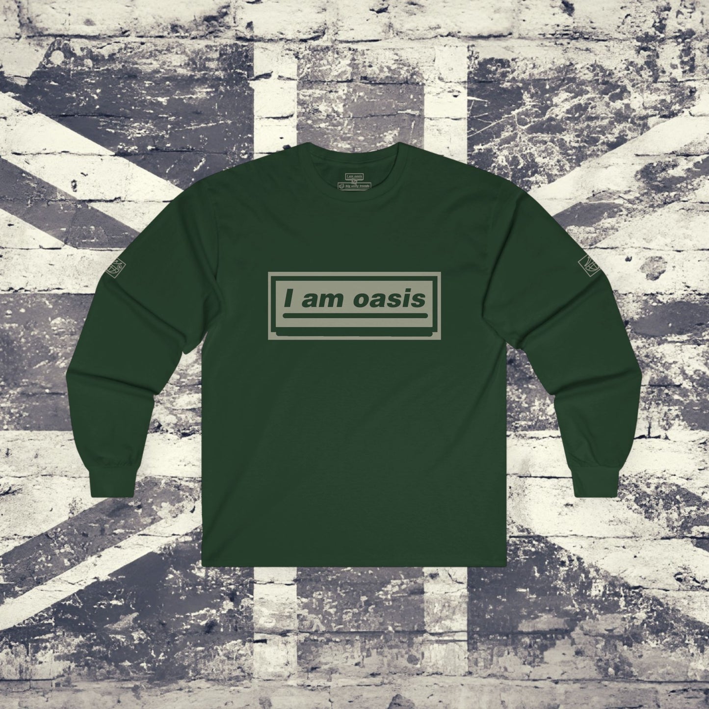 'I AM OASIS' Long Sleeved Classic T-shirt with Brand Colour matched OG LOGO SET