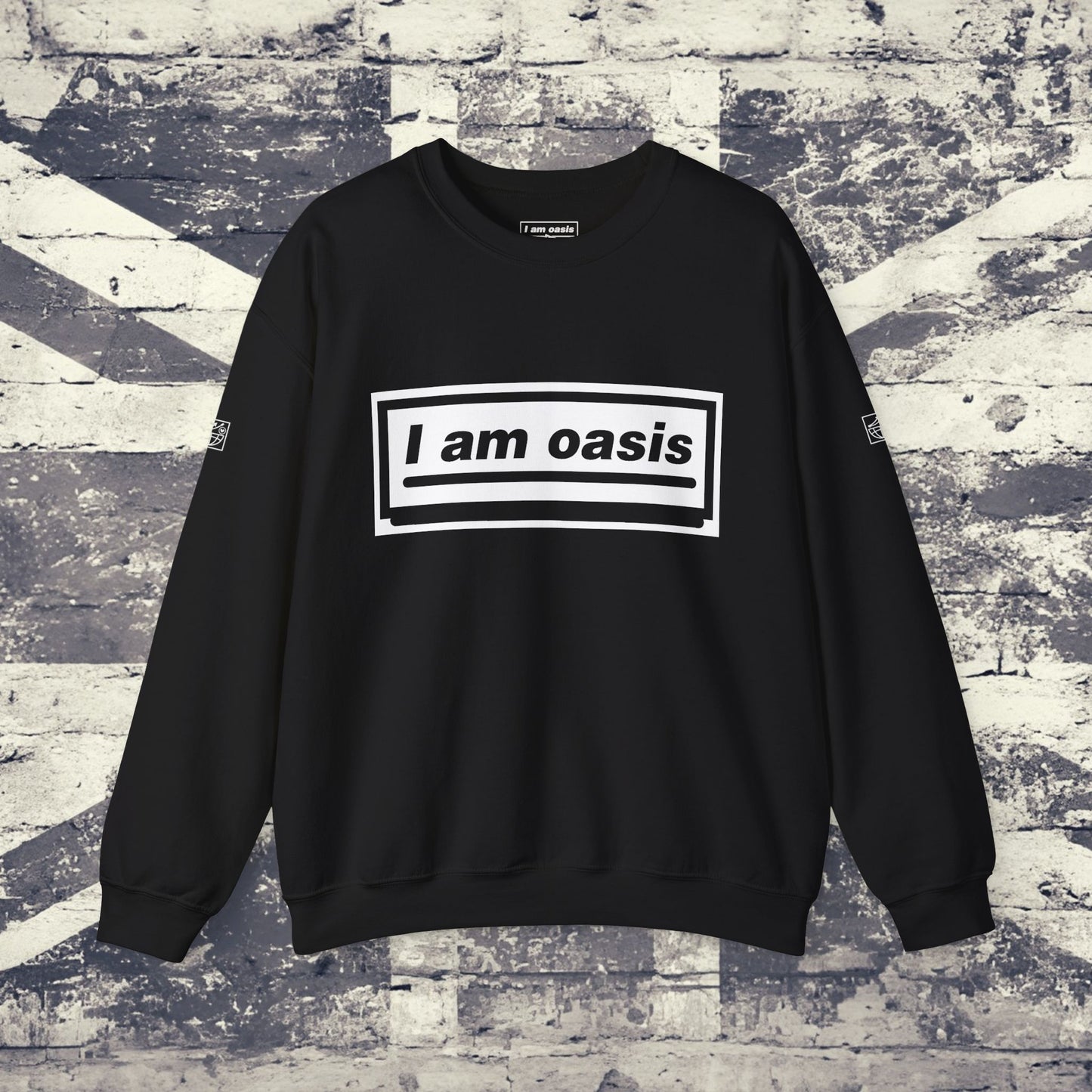 'I AM OASIS' Classic Crew Neck Sweatshirt with OG Logo Set (Brand Colour options)