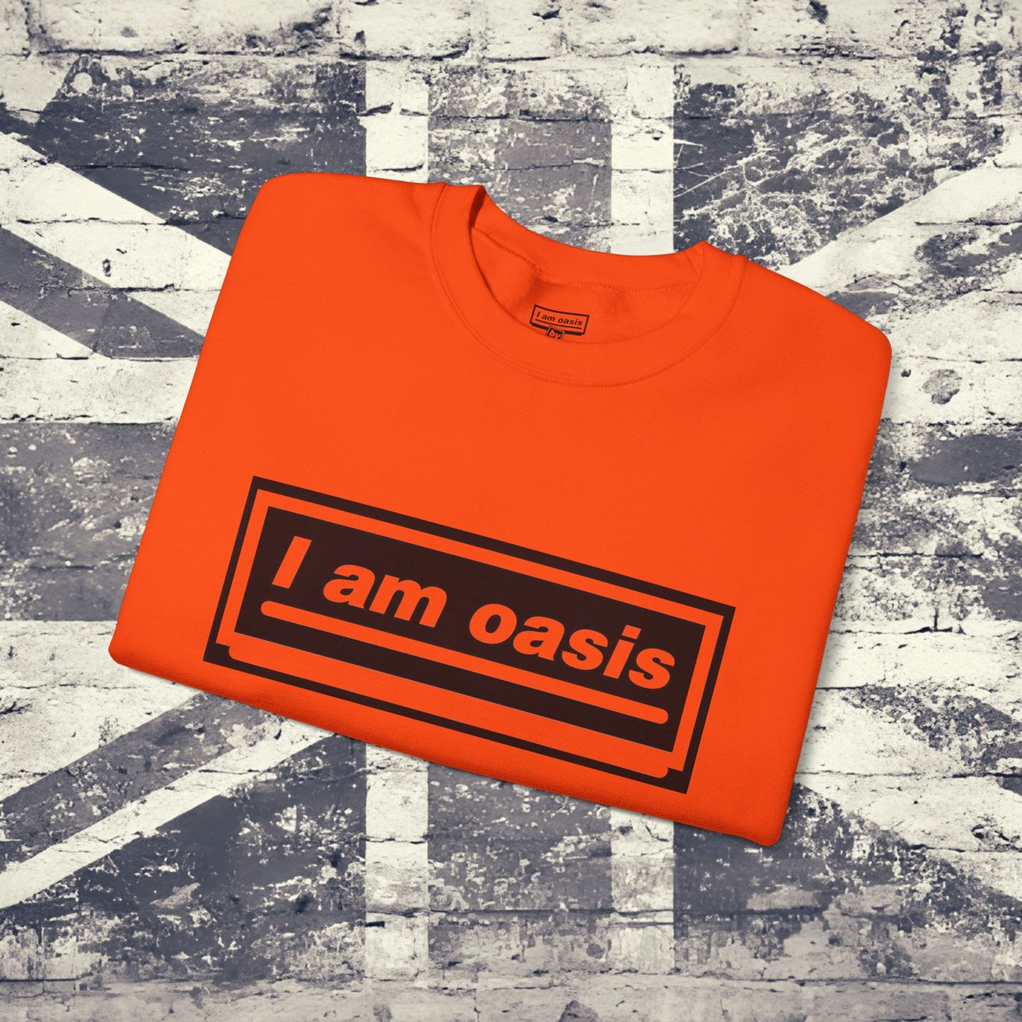 'I AM OASIS' Classic Crew Neck Sweatshirt with OG Logo Set (Brand Colour options)