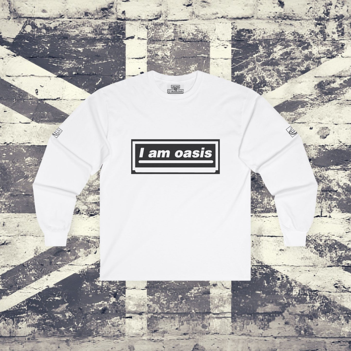 'I AM OASIS' Long Sleeved Classic T-shirt with Brand Colour matched OG LOGO SET
