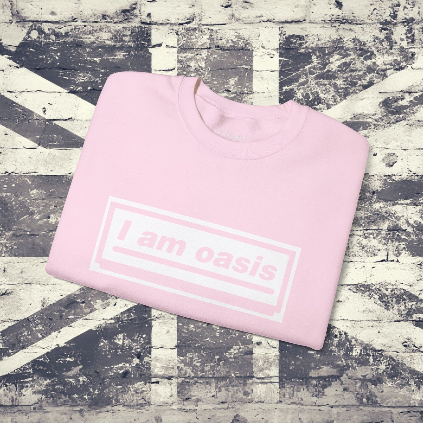 'I AM OASIS' Classic Crew Neck Sweatshirt with OG Logo Set (Brand Colour options)