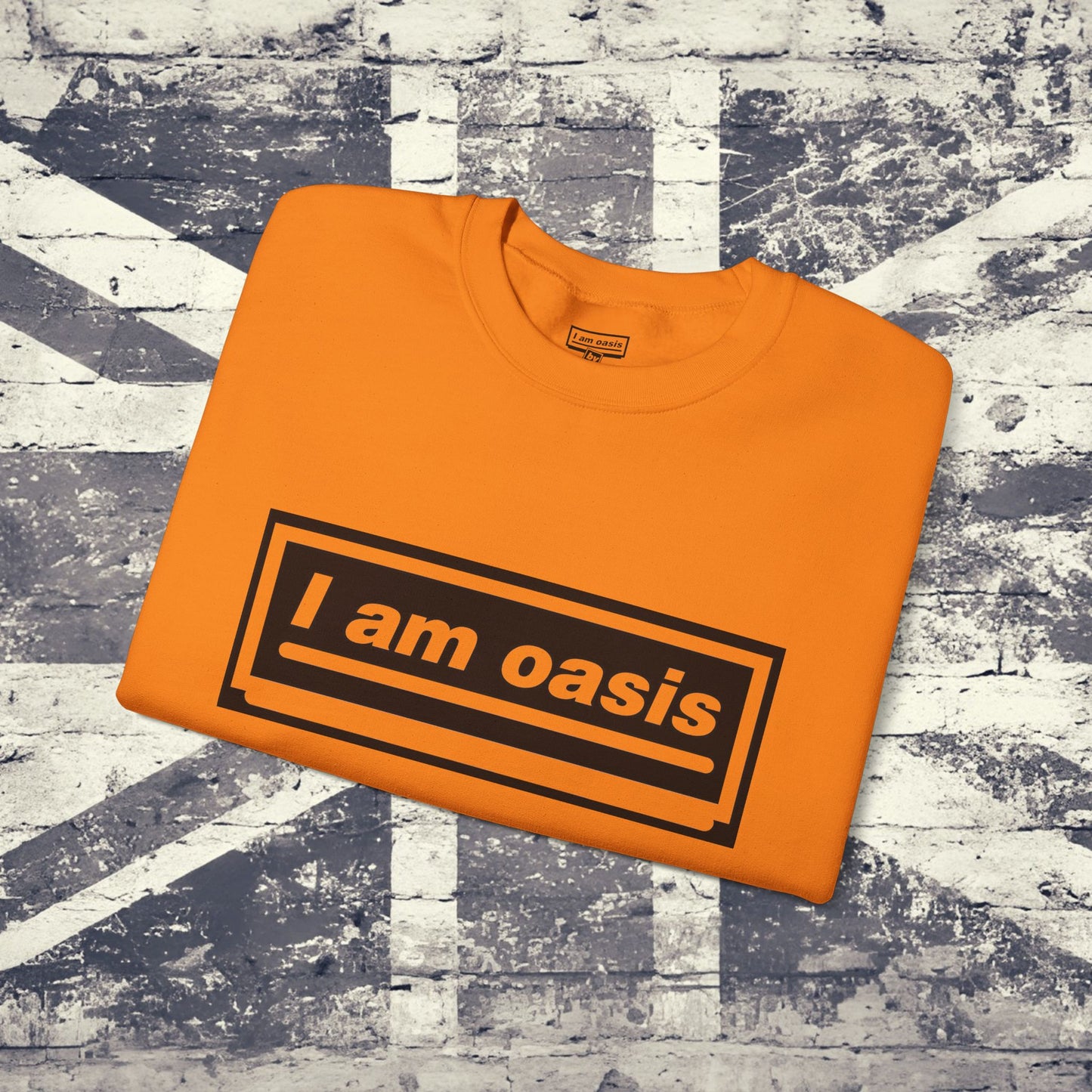 'I AM OASIS' Classic Crew Neck Sweatshirt with OG Logo Set (Brand Colour options)