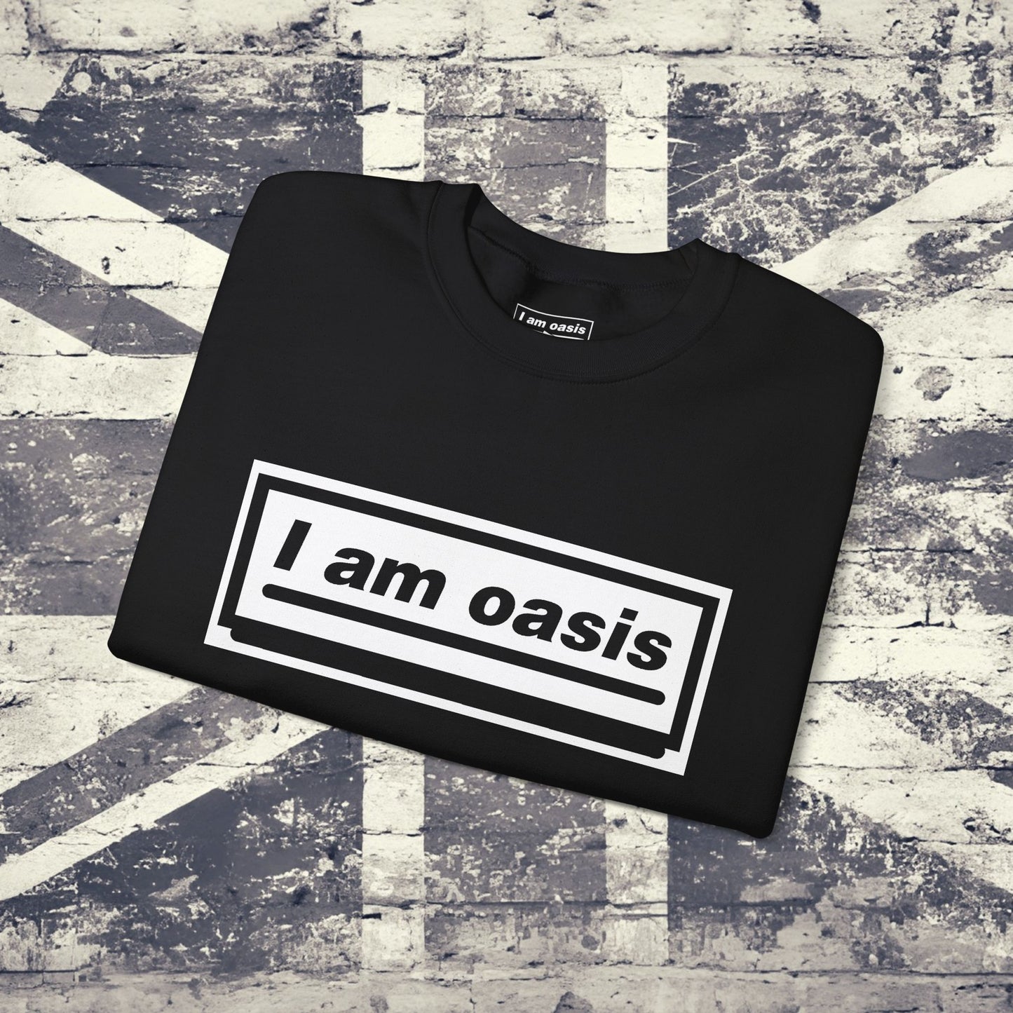'I AM OASIS' Classic Crew Neck Sweatshirt with OG Logo Set (Brand Colour options)