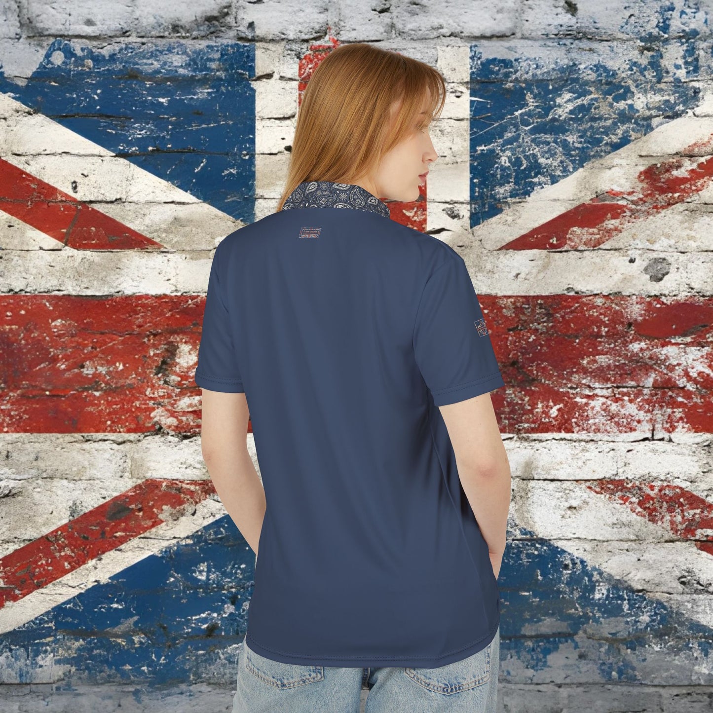 'I AM OASIS' 3 Button Polo Shirt with Special Edition Union Jack OG Logo Set & Paisley collar