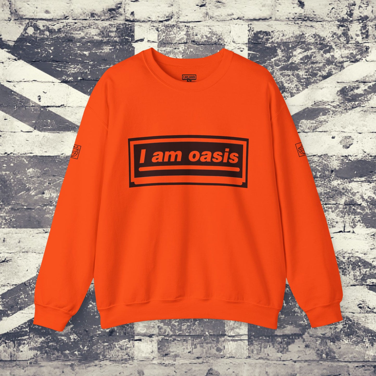 'I AM OASIS' Classic Crew Neck Sweatshirt with OG Logo Set (Brand Colour options)