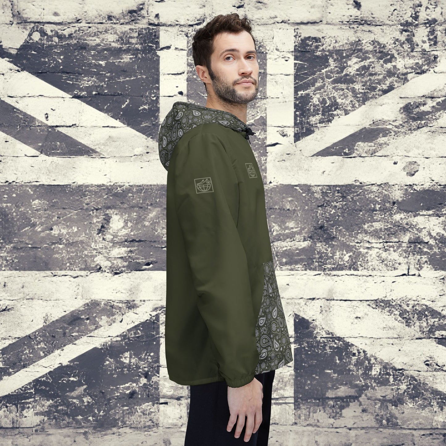 'I AM OASIS' Waterproof Hooded Jacket with Paisley & OG Logo Set (Brand Colours)