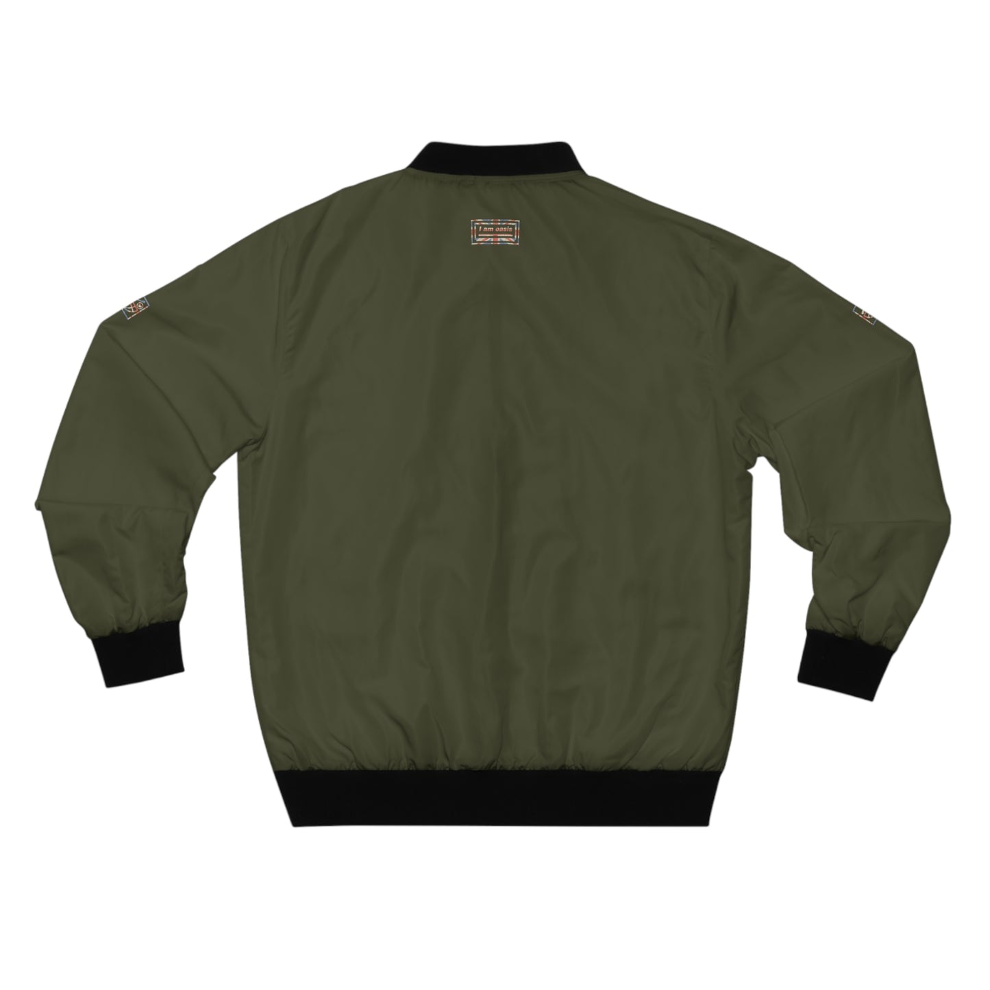 'I AM OASIS' Bomber Jacket in Military Green with Union Jack Logo Set
