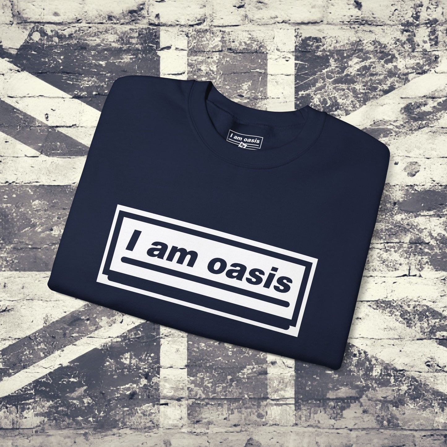 'I AM OASIS' Classic Crew Neck Sweatshirt with OG Logo Set (Brand Colour options)