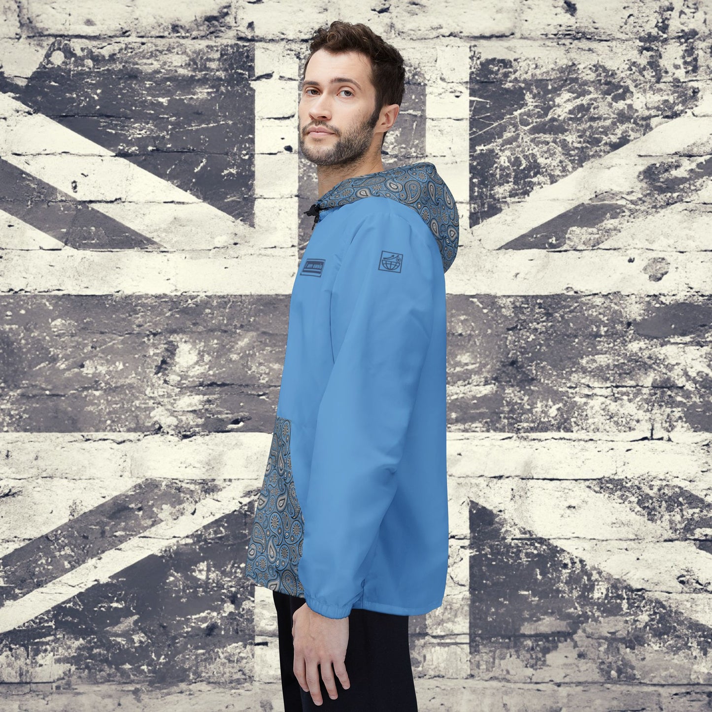 'I AM OASIS' Waterproof Lightweight Hooded Jacket with contrasting Paisley and OG Logo Set. All Brand Colours.