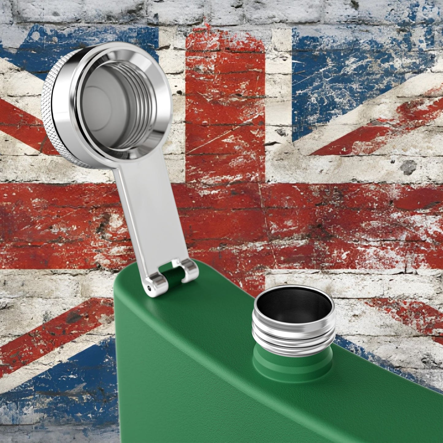 'I AM OASIS' Stainless Steel Hip Flask