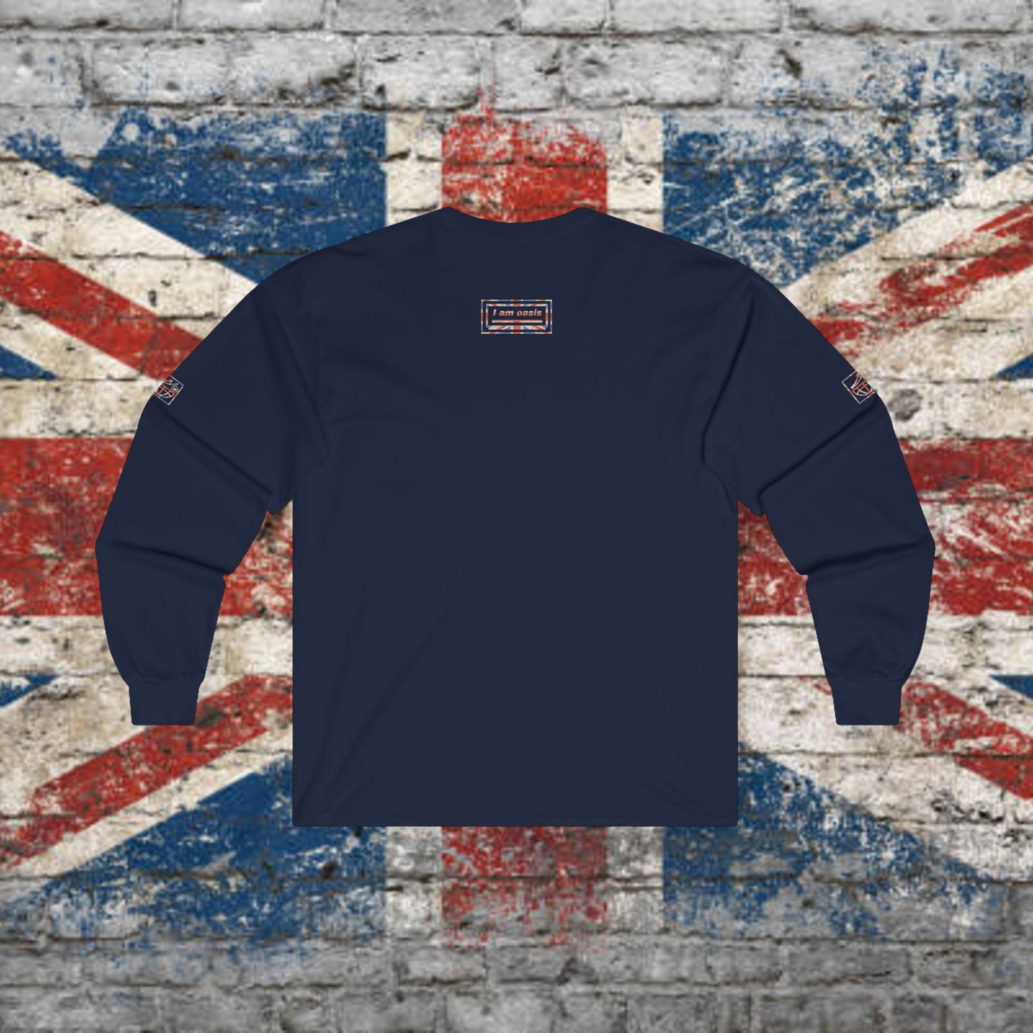 'I AM OASIS' Long Sleeve T-shirt with Special Edition UNION JACK OG Logo Set (in Brand Colours)