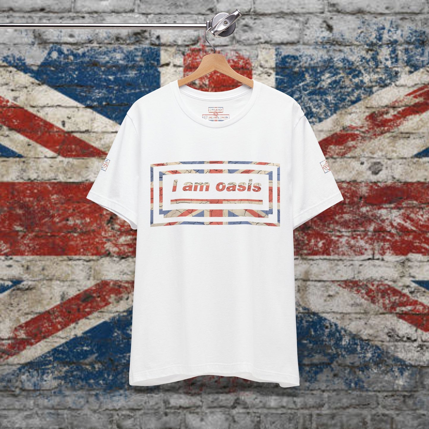 'I AM OASIS' Classic T-Shirt with Special Edition UNION JACK OG Logo Set