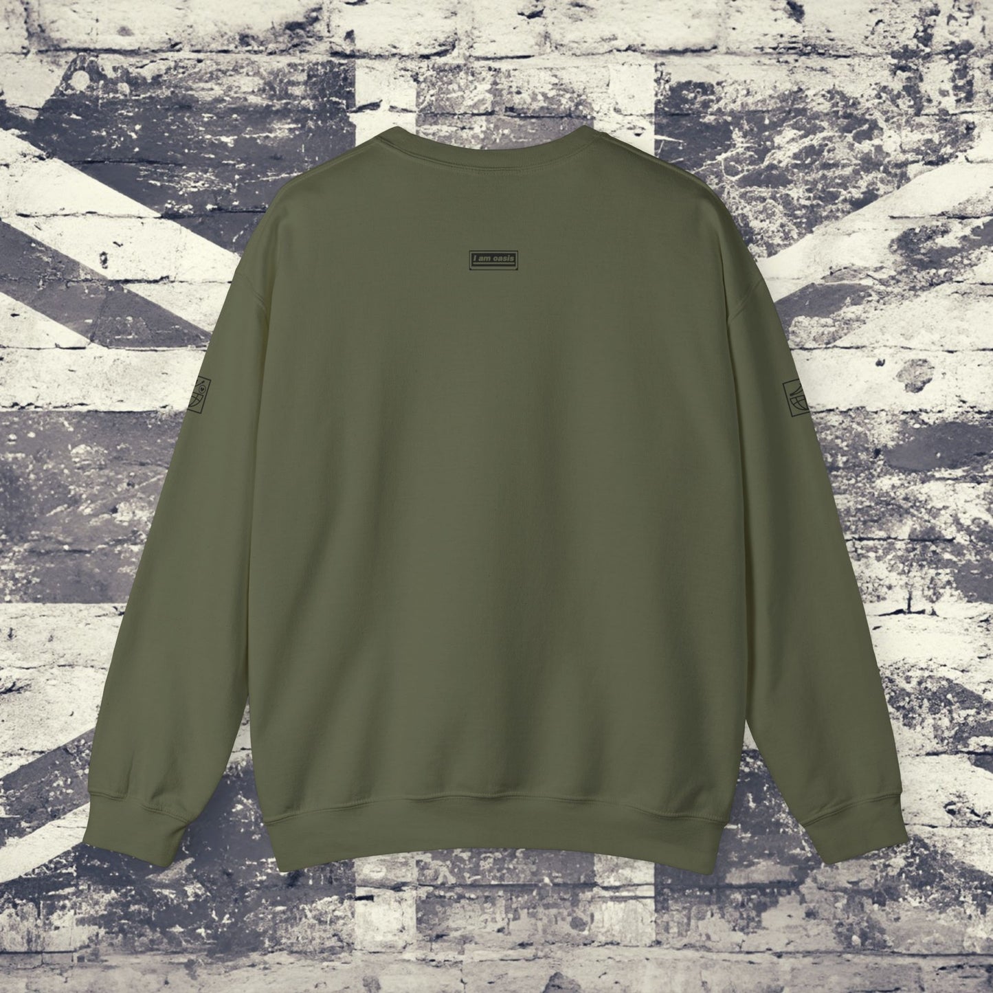 'I AM OASIS' Classic Crew Neck Sweatshirt with OG Logo Set (Brand Colour options)