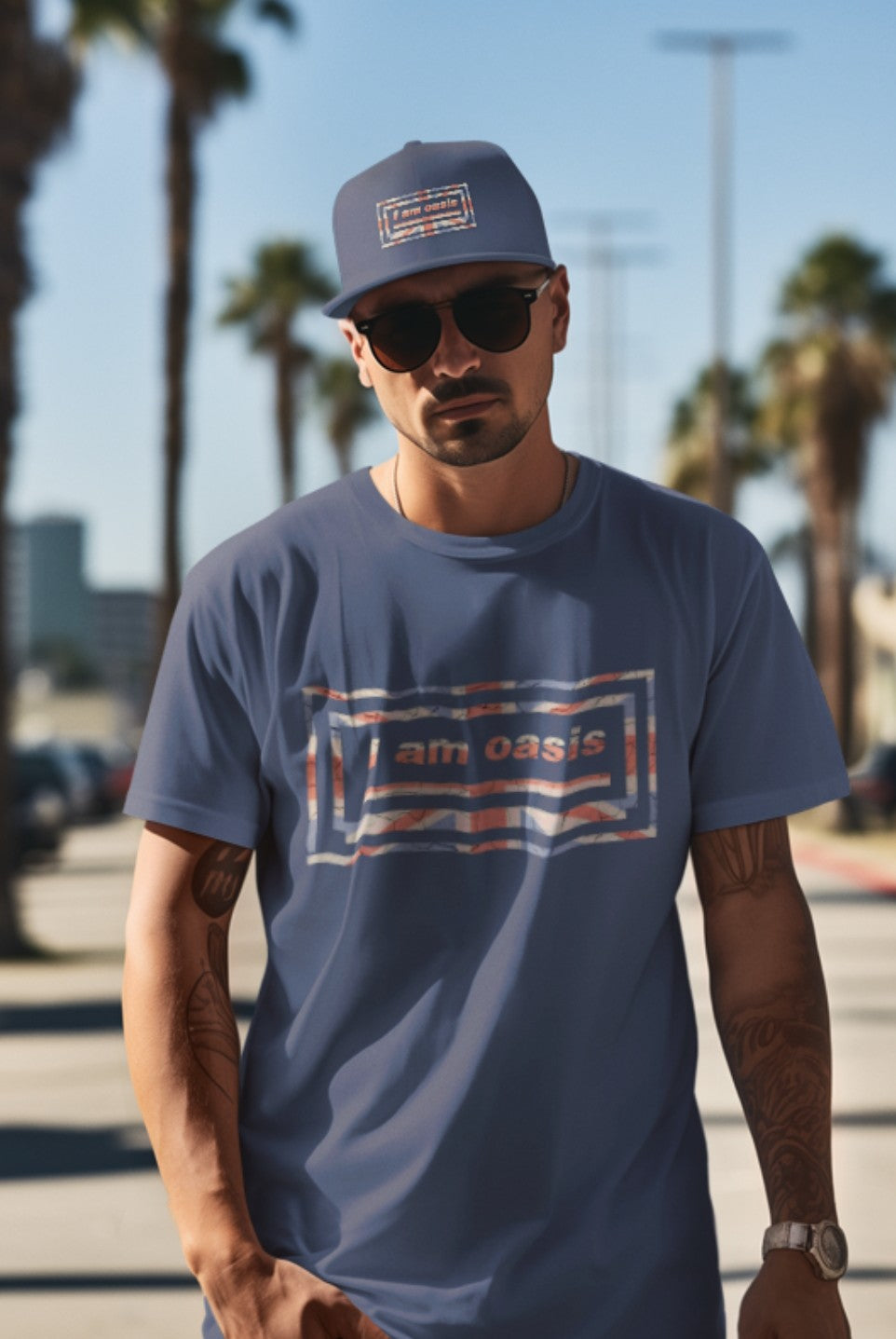 'I AM OASIS' Classic T-Shirt with Special Edition UNION JACK OG Logo Set