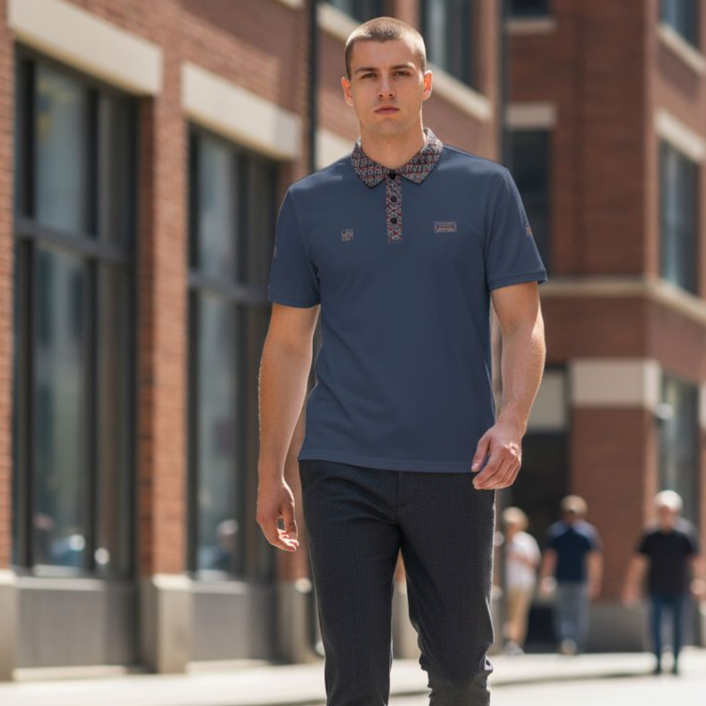 'I AM OASIS'  Polo Shirt in with Special Edition UNION JACK Collar and OG Logo Set