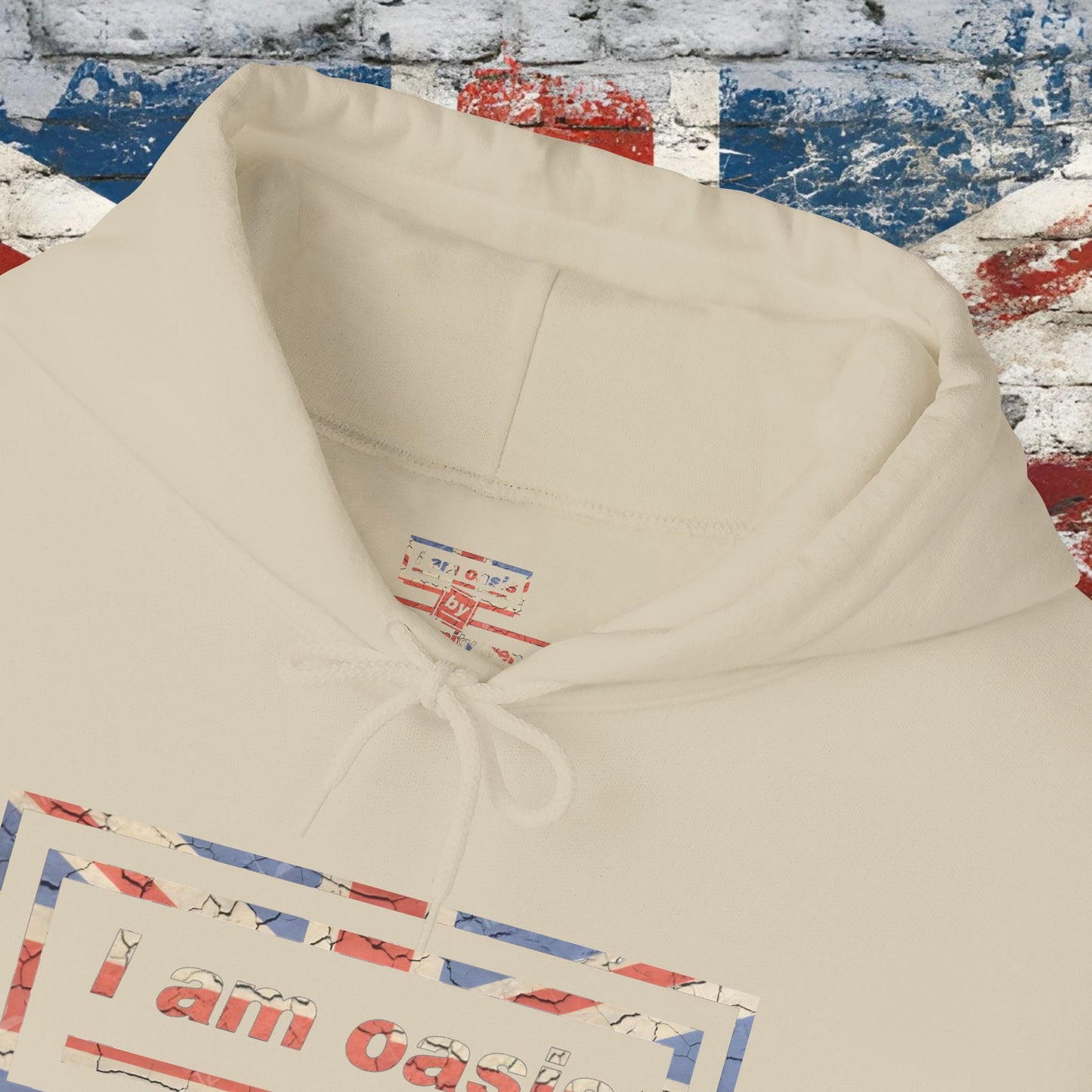 'I AM OASIS' Classic Hoody with large front Special Edition Union Jack OG Logo Set