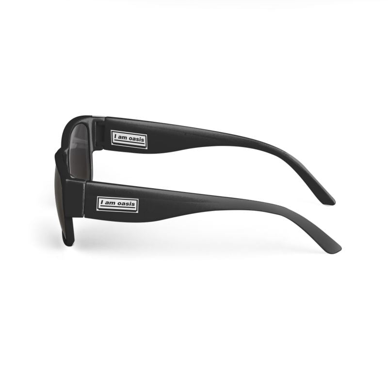'I AM OASIS' Swagger Sunglasses in Brand Colours with matching Logos