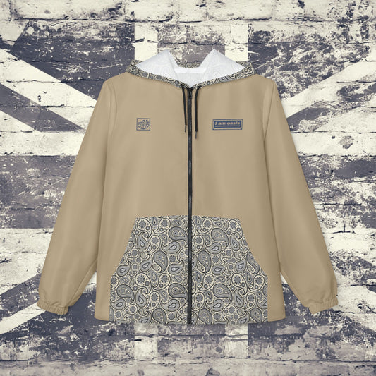 'I AM OASIS' Waterproof Hooded Jacket with Paisley & OG Logo Set (Brand Colours)