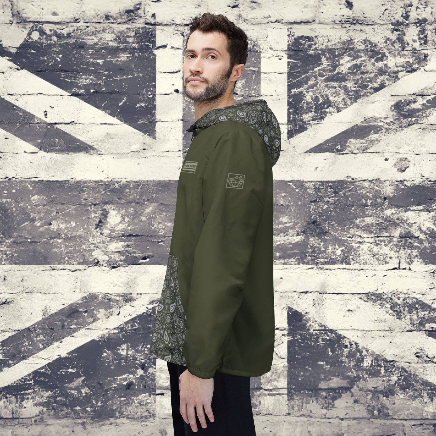 'I AM OASIS' Waterproof Hooded Jacket with Paisley & OG Logo Set (Brand Colours)