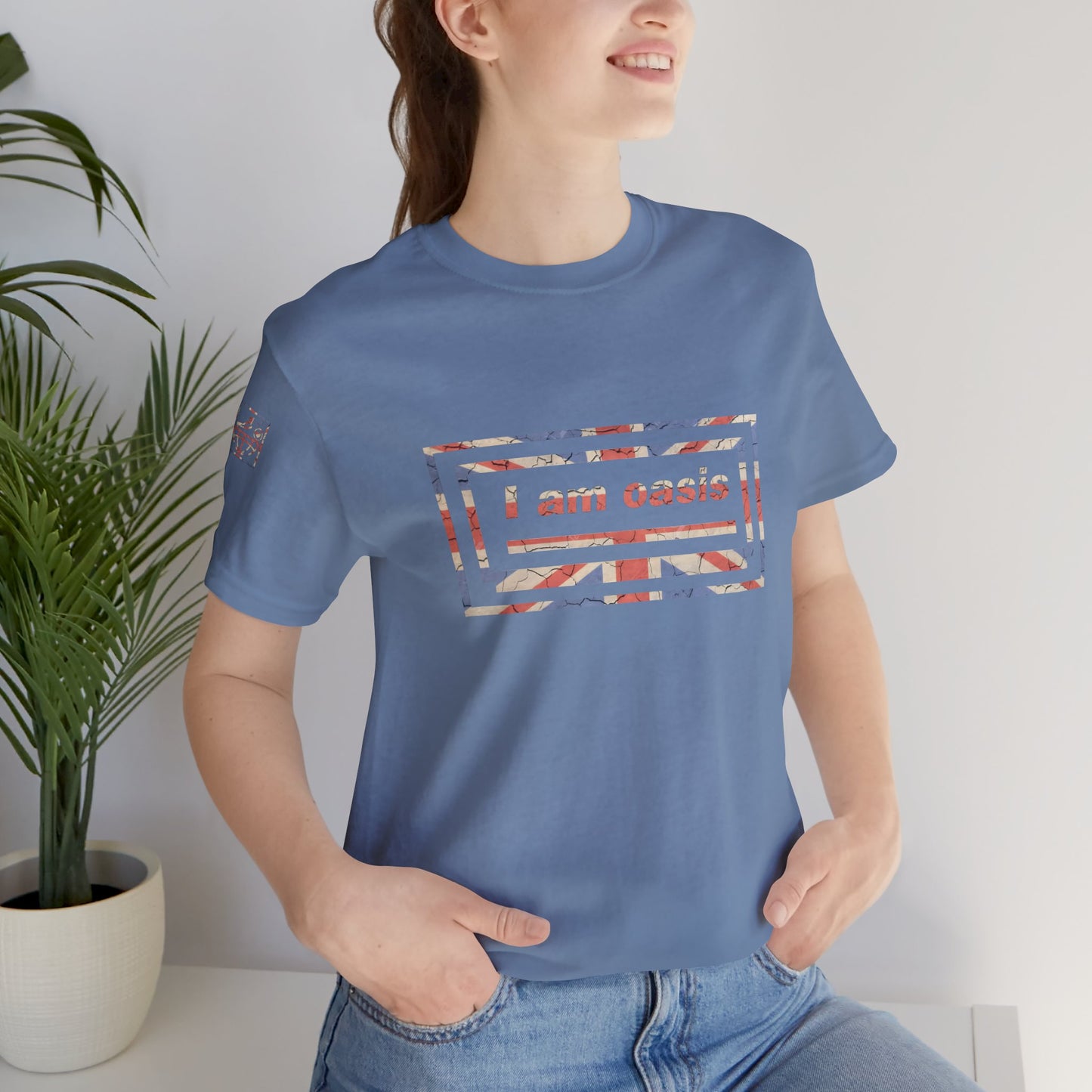 'I AM OASIS' Classic T-Shirt with large front Union Jack OG Logo Set