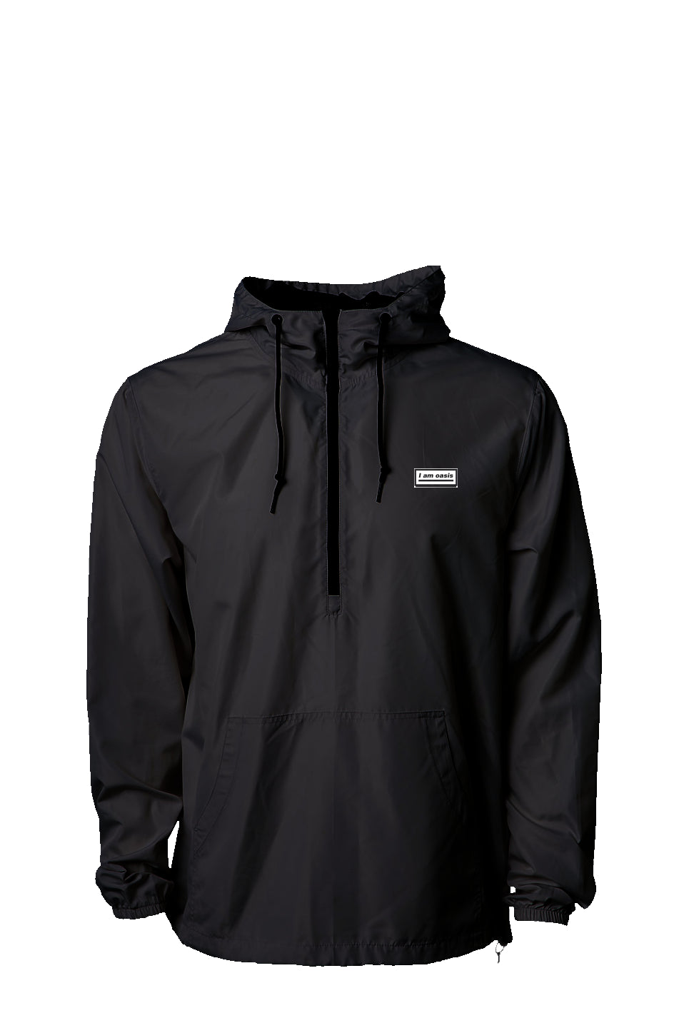 &amp;#39;I AM OASIS&amp;#39; Lightweight Pullover Windbreaker Hood