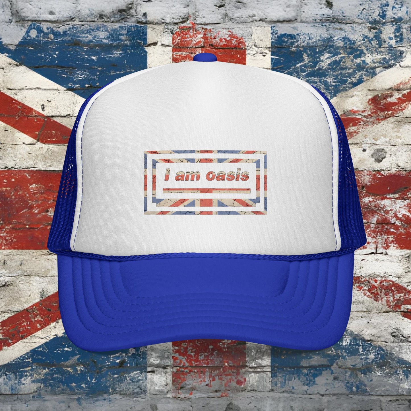 'I AM OASIS' Trucker Caps with Union Jack OG Logo