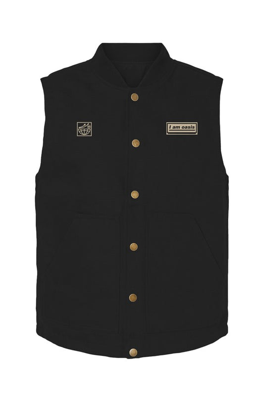 &amp;#39;I AM OASIS&amp;#39; Insulated Canvas Workwear Bodywarmer 