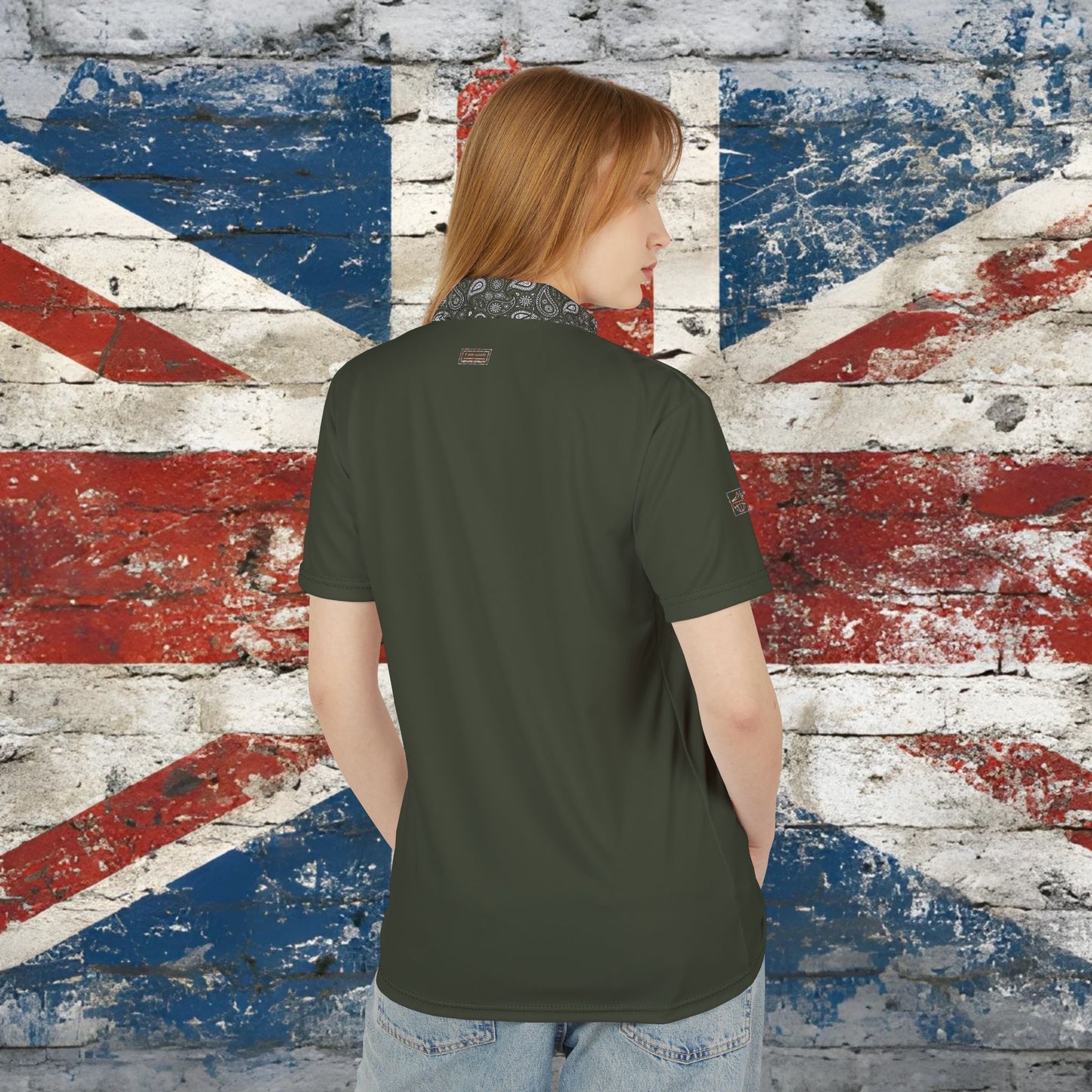 'I AM OASIS' 3 Button Polo Shirt with Special Edition Union Jack OG Logo Set & Paisley collar