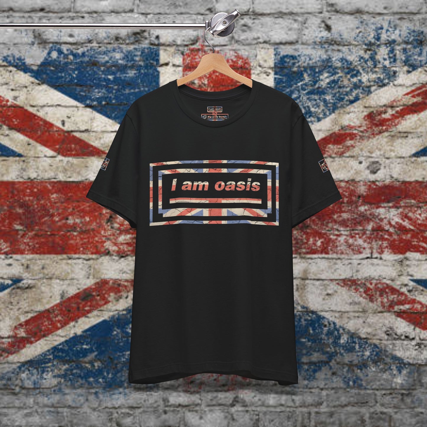 'I AM OASIS' Classic T-Shirt with Special Edition UNION JACK OG Logo Set