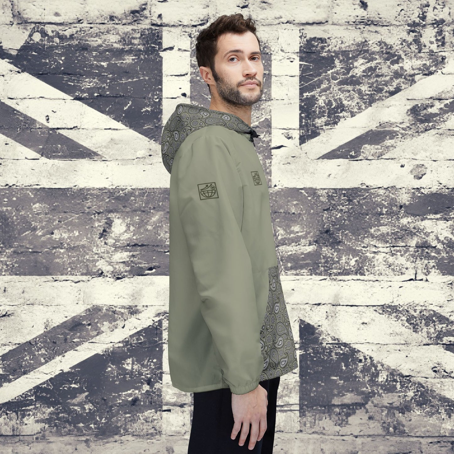 'I AM OASIS' Waterproof Hooded Jacket with Paisley & OG Logo Set (Brand Colours)