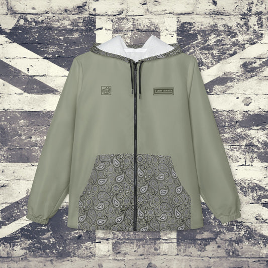 'I AM OASIS' Waterproof Hooded Jacket with Paisley & OG Logo Set (Brand Colours)